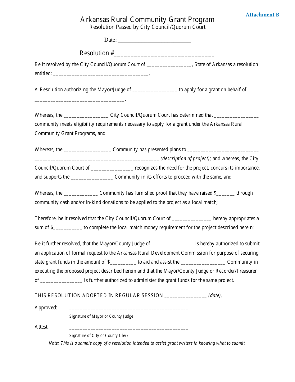 Arkansas Rural Community Grant Program Application - Arkansas, Page 12