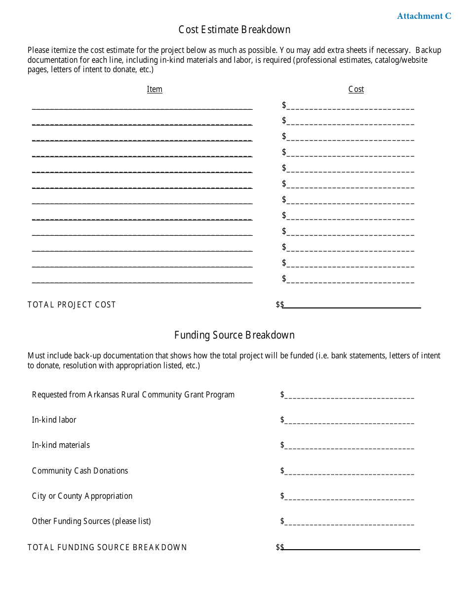 2024 Arkansas Arkansas Rural Community Grant Program Application Fill Out, Sign Online and