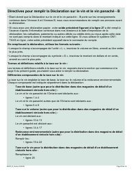 Forme 3483F Guide Relatif a La Declaration Sur Le Vin Et Le Vin Panache - B Guide (Etablissements Vinicoles Qui Ont Un Magasin De Detail Hors Site) - Ontario, Canada (French), Page 29