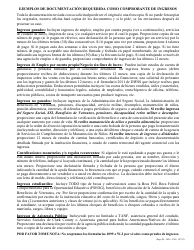 Formulario 2824-ELS Solicitud De Asistencia Para Servicios De Energia - Nevada (Spanish), Page 3