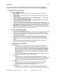 Form DBPR MRS0701 Application for Licensure - Florida, Page 3