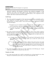 Nebraska Advantage Rural Development Act Agreement - Livestock Modernization - Sample - Nebraska, Page 4