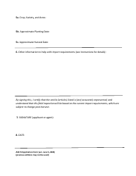 Application for Growing Season Field Inspection of Commodities for Export - Montana, Page 2