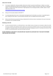 Form SRG2001 Application for Authorisation Granted to Persons at Aerodromes Under Article 257 of the Air Navigation Order 2016 - United Kingdom, Page 4