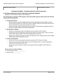 Form LIC9128 Foster Family Agency Program Statement - California, Page 31