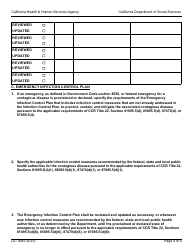 Form LIC9282 Residential Infection Control Plan - Adult Residential Facilities, Enhanced Behavioral Supports Homes, Community Crisis Homes, Residential Care Facilities for the Elderly, Residential Care Facilities for the Chronically Ill, and Social Rehabilitation Facilities - California, Page 4