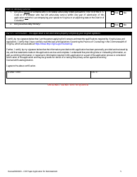 Application for Reinstatement Application for Certified Rehabilitation Provider Following Revocation or Suspension - Virginia, Page 5