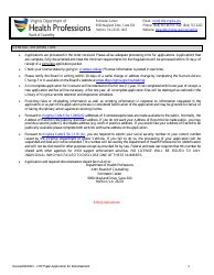 Application for Reinstatement Certified Rehabilitation Provider - Virginia, Page 2