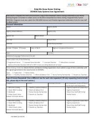 Form HEA8034 Ochids Data System User Agreement - Help Me Grow Home Visiting - Ohio