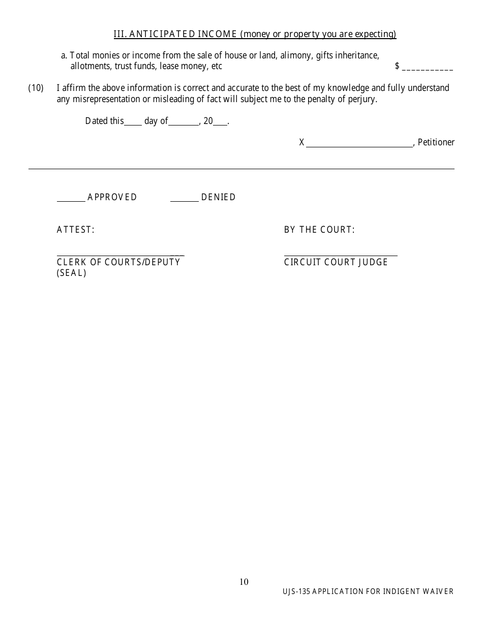 Form DSS-SE-415 Petition for Modification of Child Support Obligation - South Dakota, Page 13