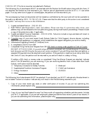 Form DSS-SE-415 Petition for Modification of Child Support Obligation - South Dakota, Page 6