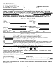 Form DSS-SE-415 Petition for Modification of Child Support Obligation - South Dakota, Page 9