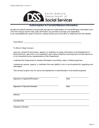 Form DSS-EA-301 Economic Assistance Application - South Dakota, Page 15