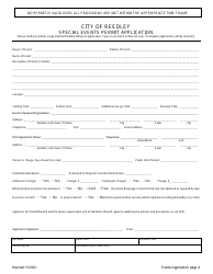 Special Events Permit Application - City of Reedley, California, Page 4