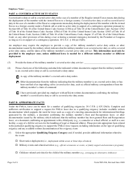 Form WH-384 Certification for Military Family Leave for Qualifying Exigency Under the Family and Medical Leave Act, Page 2