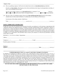 Form WH-384 Certification for Military Family Leave for Qualifying Exigency Under the Family and Medical Leave Act, Page 4
