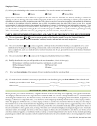 Form WH-385 Certification for Serious Injury or Illness of a Current Servicemember for Military Caregiver Leave Under the Family and Medical Leave Act, Page 2