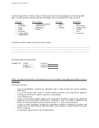 Form 01-AI Aquaculture Operation Initial License Application - Oklahoma, Page 3