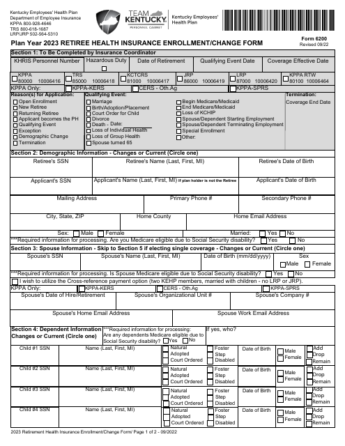 Form 6200 2023 Printable Pdf