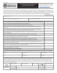 Document preview: Form R-1090 Annual Reporting Requirement by Certain Nonprofit Entities - Louisiana, 2023