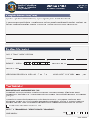 Resident/Patient Abuse, Neglect or Exploitation Complaint Form - Missouri, Page 2