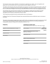 DEP Form 62-761.900(3) Part E Storage Tank Performance Bond - Florida, Page 3