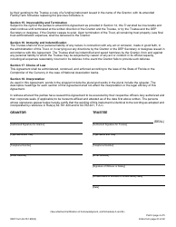 DEP Form 62-761.900(3) Part H Storage Tank Standby Trust Fund Agreement - Florida, Page 4