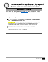 Application for Instructor Certification: Levels I, II, Iii, and Iv - Georgia (United States), Page 4