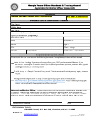 Application for Retired Officer Credentials - Georgia (United States), Page 2