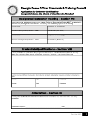 Application for Instructor Certification: Designated (Level Iid), Guest, or Brazilian Jiu Jitsu (Bjj) - Georgia (United States), Page 3
