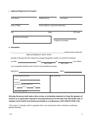 Self-attestation Form for Registrants 18 Years of Age and Older - New York City, Page 2