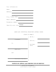 Document preview: Notice of Appeal and Certificate of Service - Hawaii