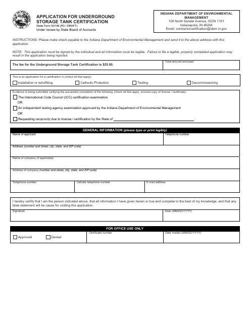 State Form 53148  Printable Pdf