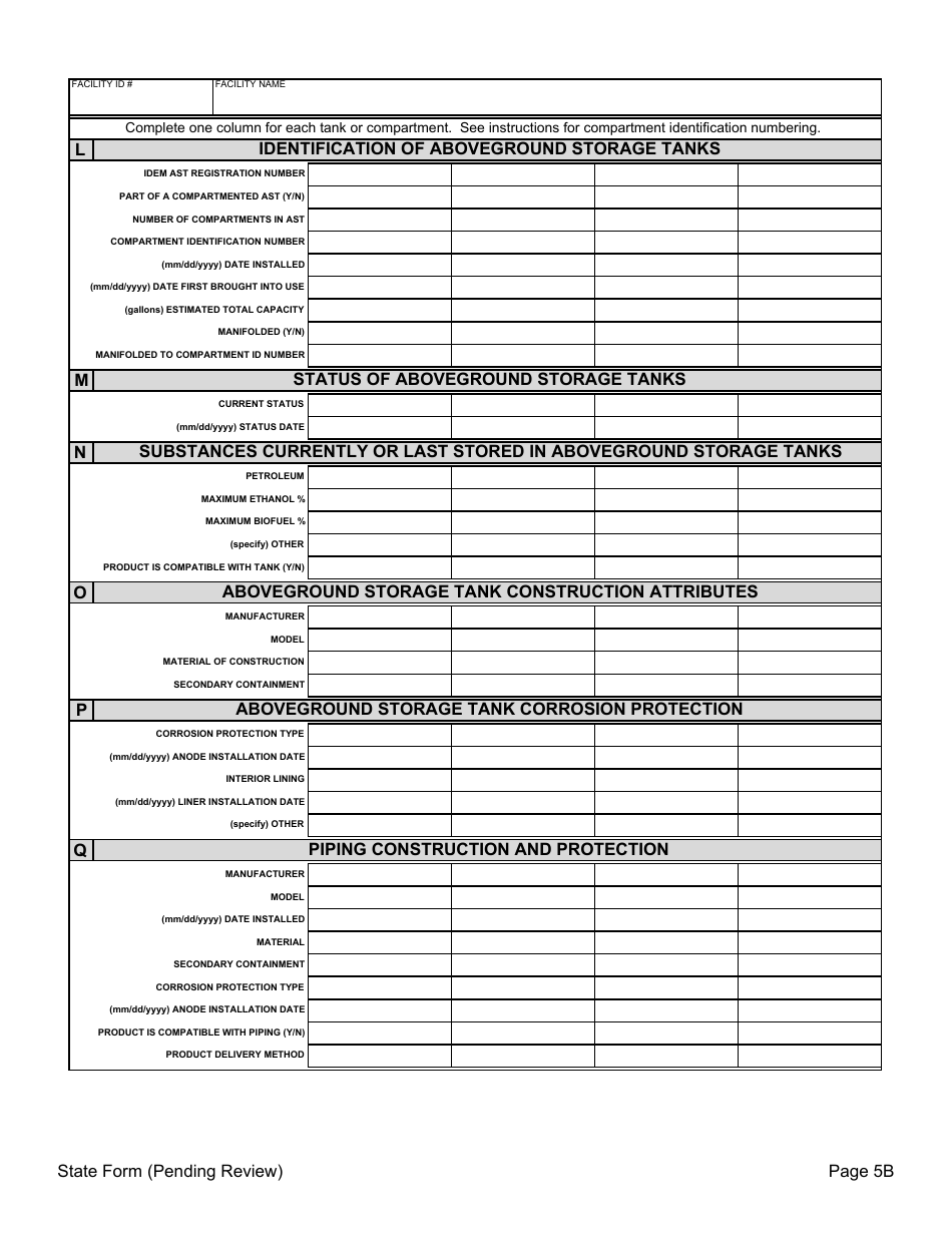 Notification for Aboveground Storage Tank Systems - Indiana, Page 7