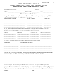 Application for Continuing Education Course Approval - Arizona, Page 3