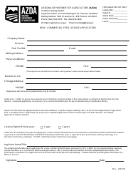 New - Commercial Feed License Application - Arizona, Page 2