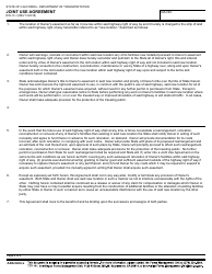 Form RW-13-1 Joint Use Agreement - California, Page 2