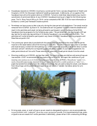 Atchafalaya Delta Wildlife Management Area (Adwma) Lottery Houseboat Mooring Permit/Agreement - Example - Louisiana, Page 2