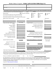Public Application Form - Modest Means Program - Oregon, Page 4