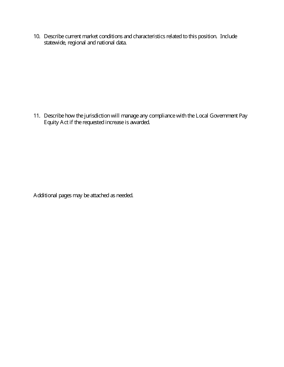Compensation Limit Waiver Request Form - Minnesota, Page 3