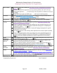 Employee Entry Checklist for Supervisors - Minnesota, Page 2