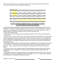Deer Management Assistance Program (Dmap) Application - Louisiana, Page 2