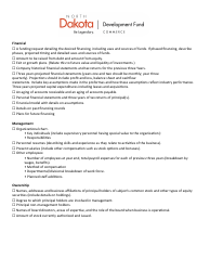 Instructions for Form SFN59676 North Dakota Development Fund, Inc. (Nddf) Application - North Dakota, Page 5