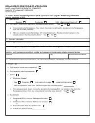 Document preview: Form SFN59291 Renaissance Zone Project Application - North Dakota