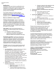 Form SFN62300 Application for Certification as a Tourism Primary-Sector Operator in the State of North Dakota - North Dakota, Page 3