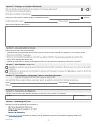 Form ID-100 Identity Theft Declaration - Wisconsin, Page 2