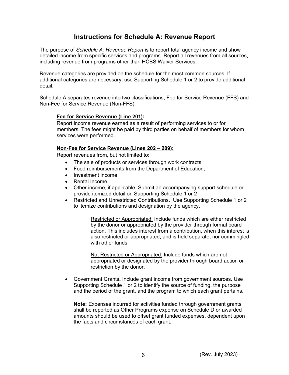 Instructions for Form 470-5477 Home and Community-Based Services (Hcbs) Cost Report - Iowa, Page 6
