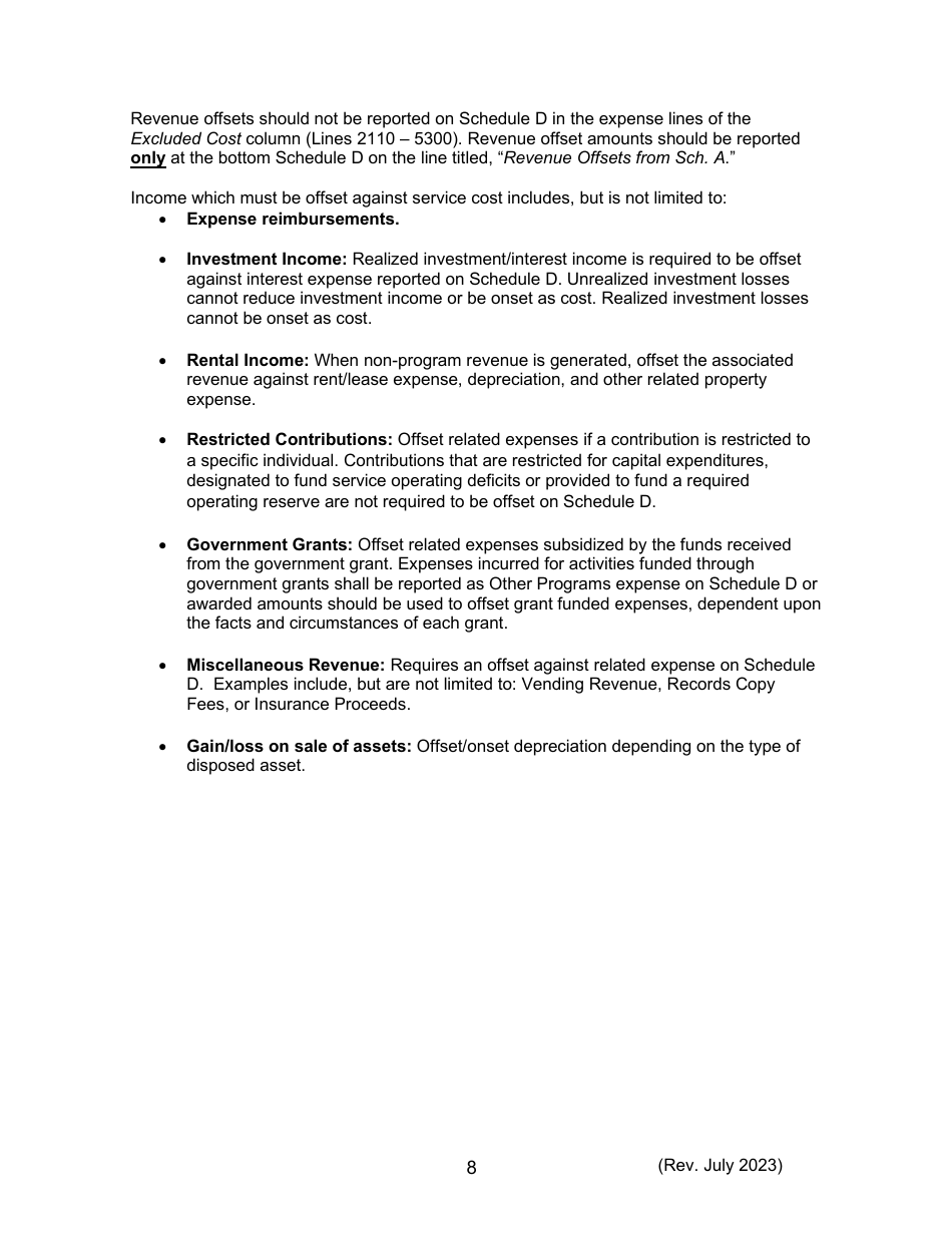 Instructions for Form 470-5477 Home and Community-Based Services (Hcbs) Cost Report - Iowa, Page 8