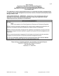 Form DBPR CAM2 Application for Community Association Management Firm License - Florida, Page 2