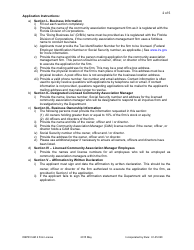 Form DBPR CAM2 Application for Community Association Management Firm License - Florida, Page 3